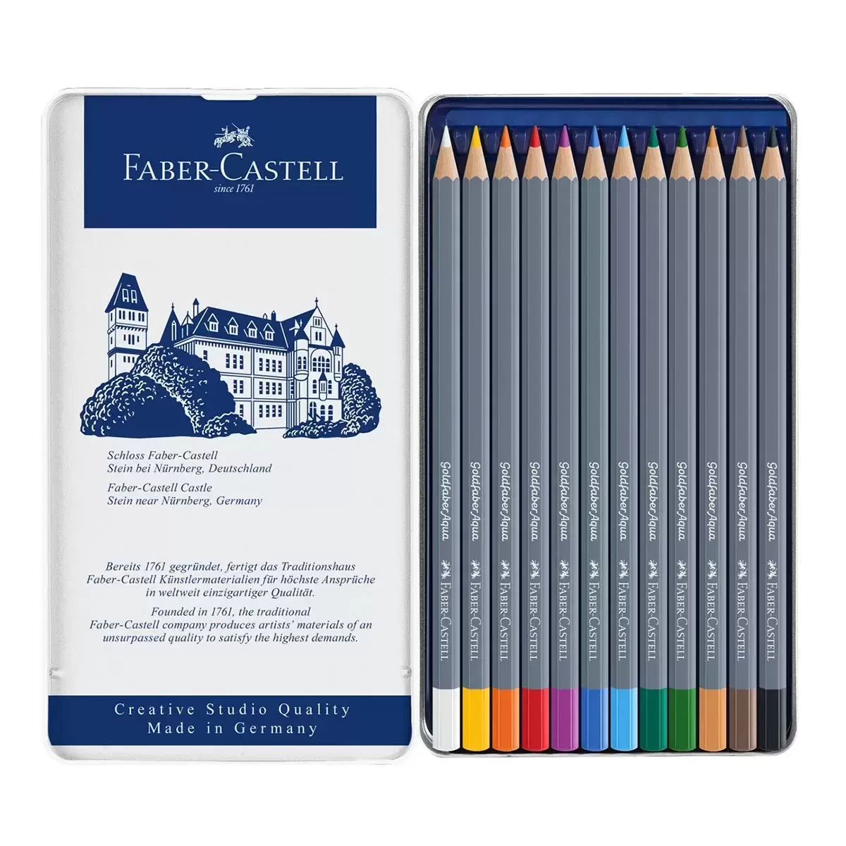 Faber-Castell 輝柏 Goldfaber 水性色鉛筆 12色