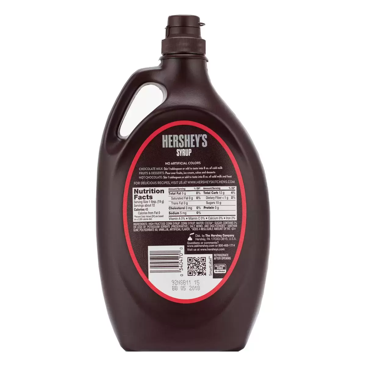 Hershey's 巧克力醬 1.36公斤 X 2入