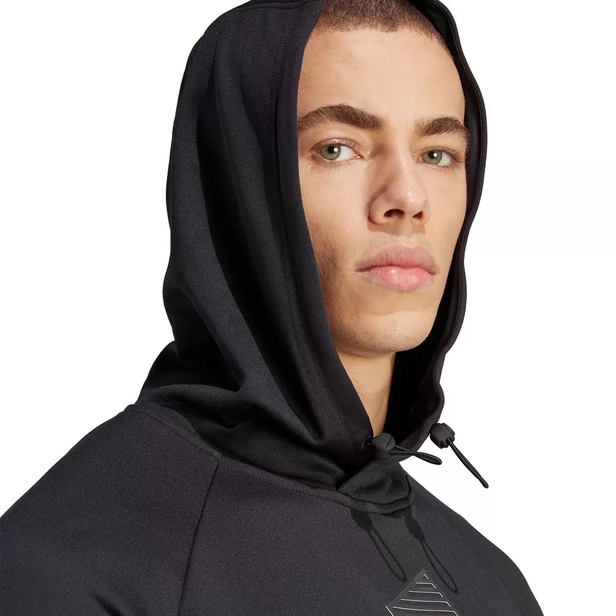 Adidas 男連帽長袖上衣 黑 XL