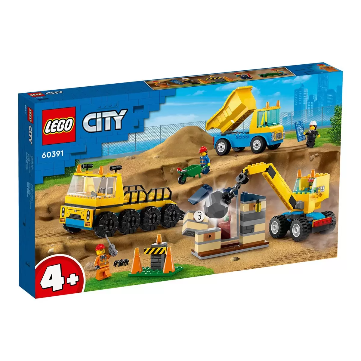 LEGO 城市系列 工程卡車和拆除起重機 60391