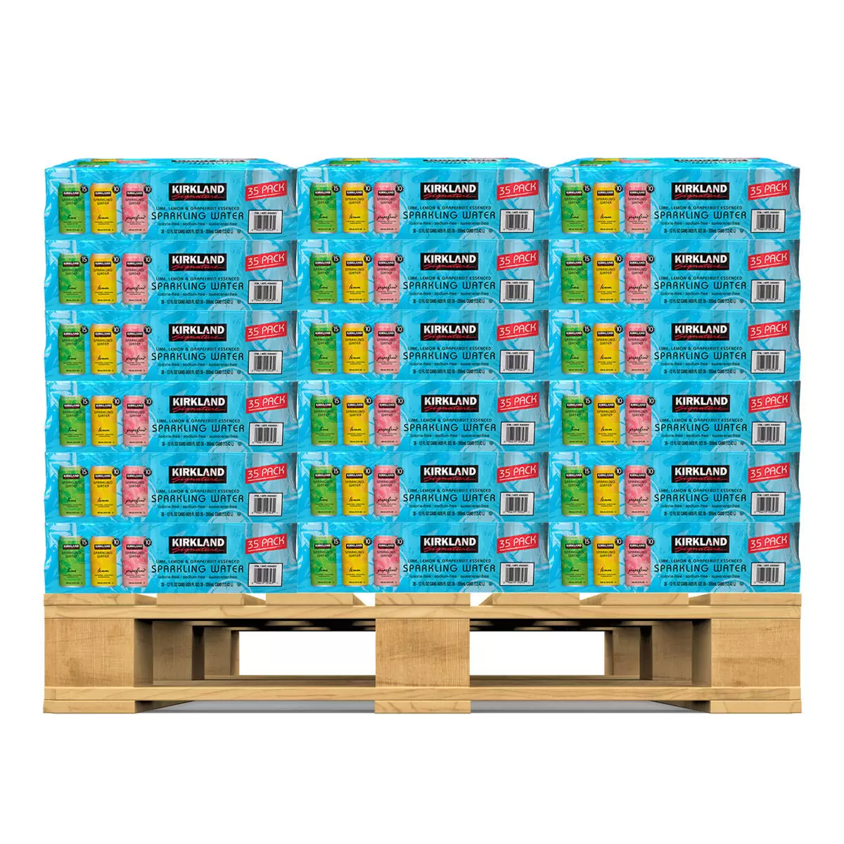 Kirkland Signature 科克蘭 水果風味氣泡水 355毫升 X 35入 X 70箱