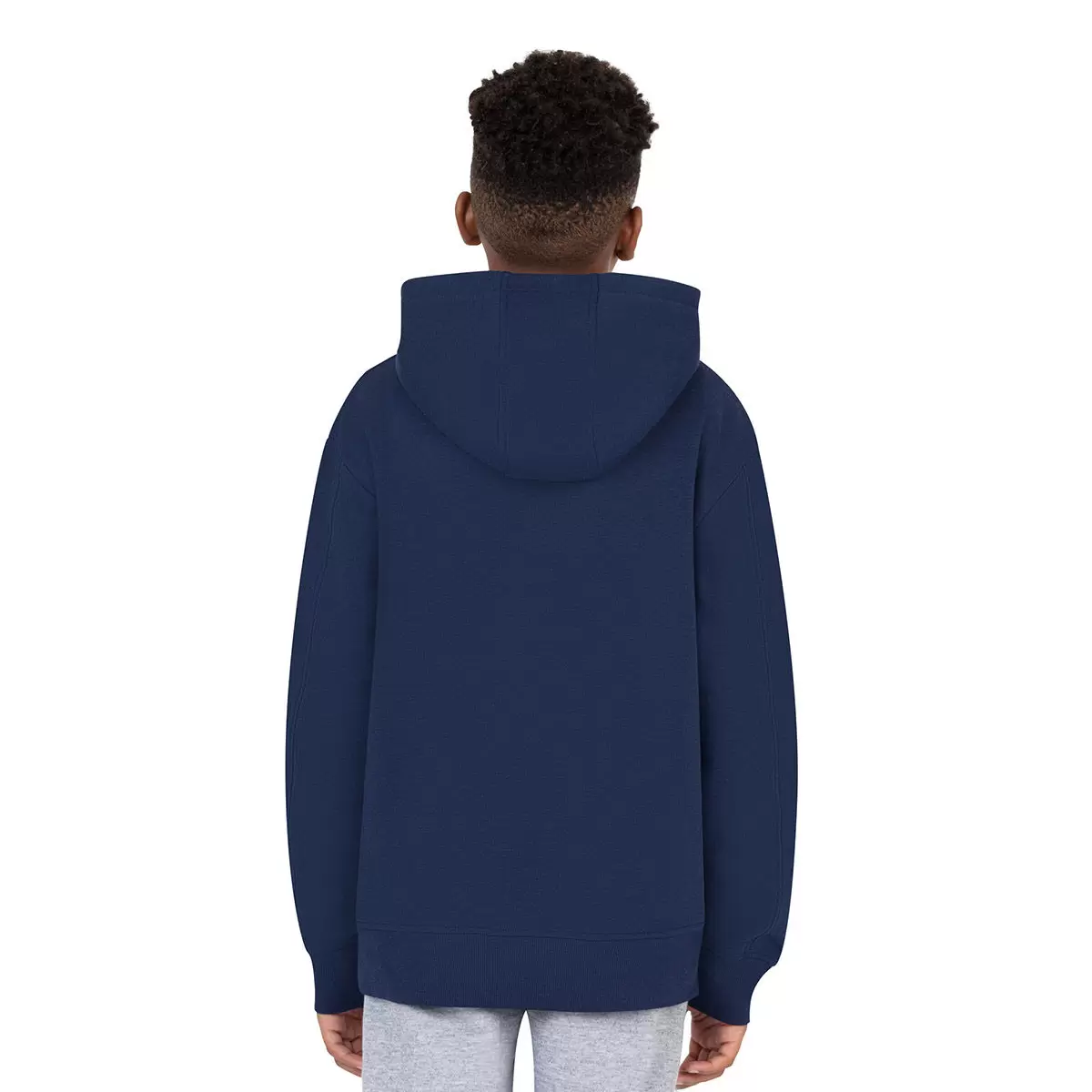 Fila 兒童連帽刷毛上衣 深藍 XS