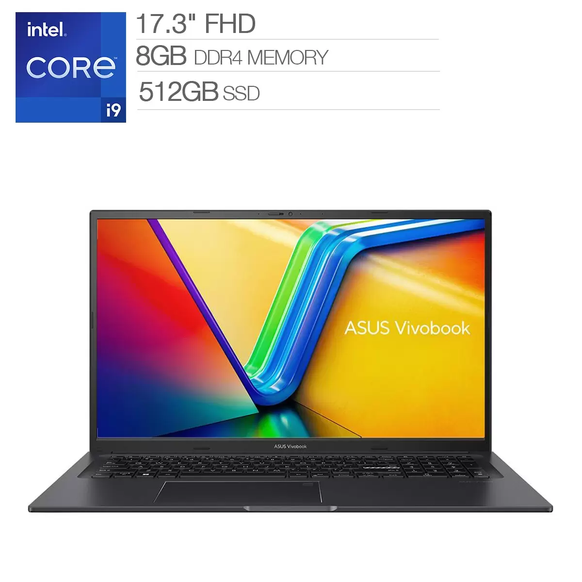 ASUS Vivobook 17.3吋 筆記型電腦 K3704VA-0052K13900H 搖滾黑