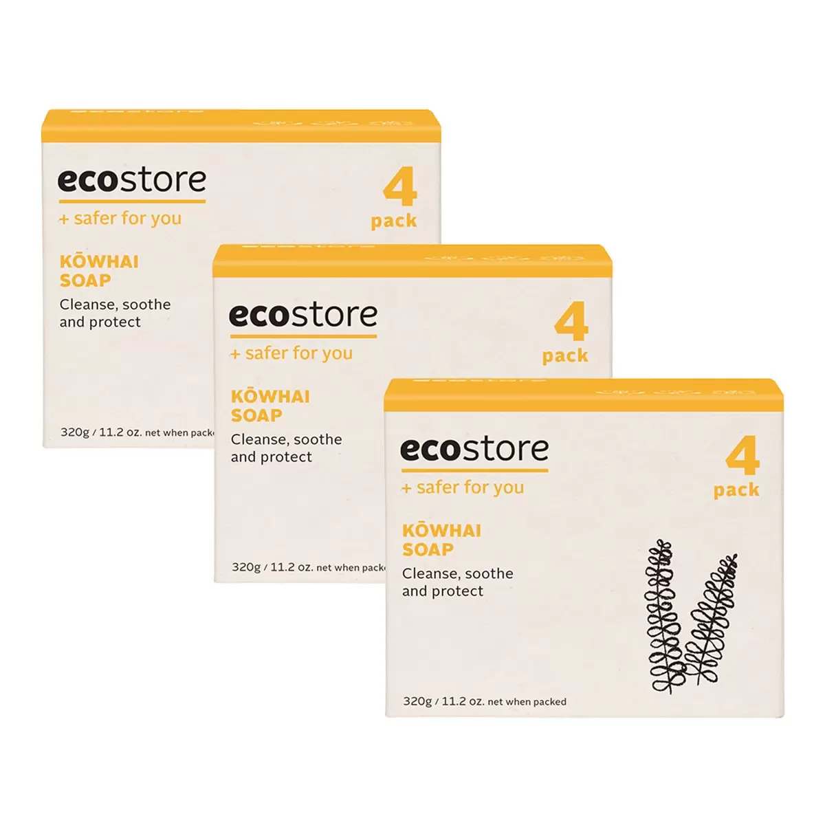 ecostore 純淨香皂 科槐 80公克 X 4入 X 3組