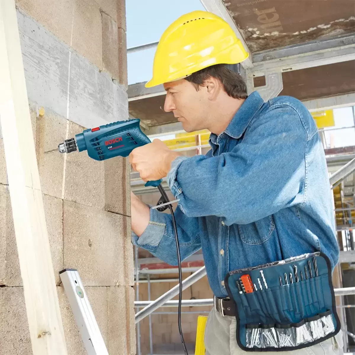 BOSCH GSB 10 RE 插電式三分震動電鑽套組