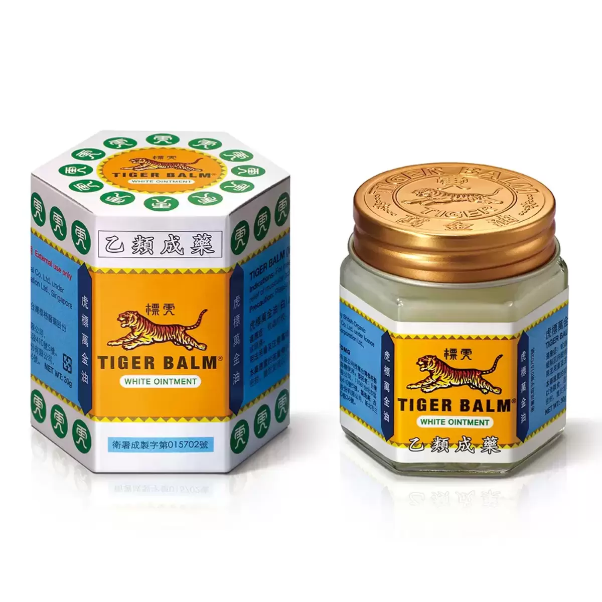 TIGER BALM 虎標萬金油 (白) 軟膏 30公克 X 3罐
