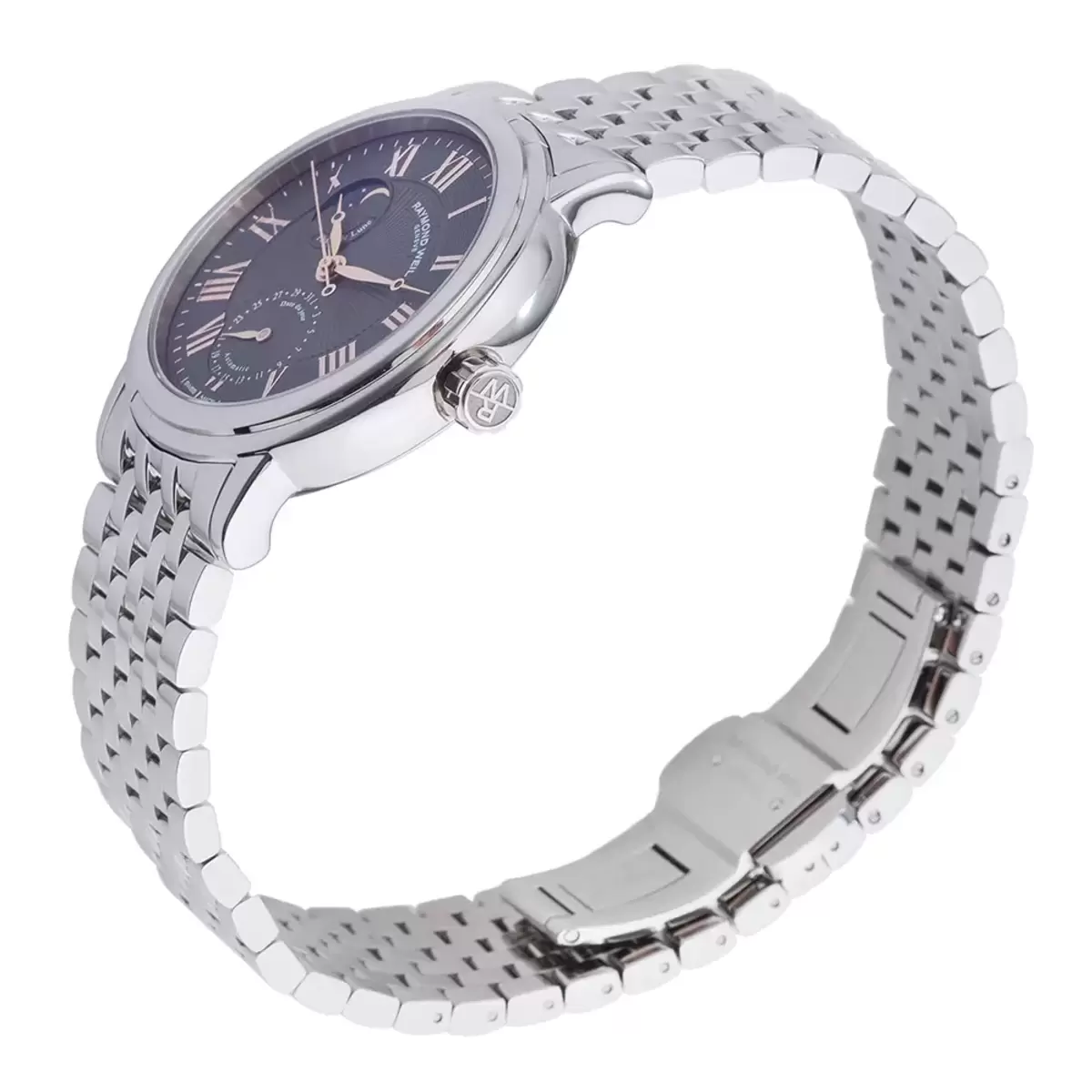 Raymond Weil Maestro Freelancer Phase De Lune系列 不鏽鋼自動機芯機械男錶