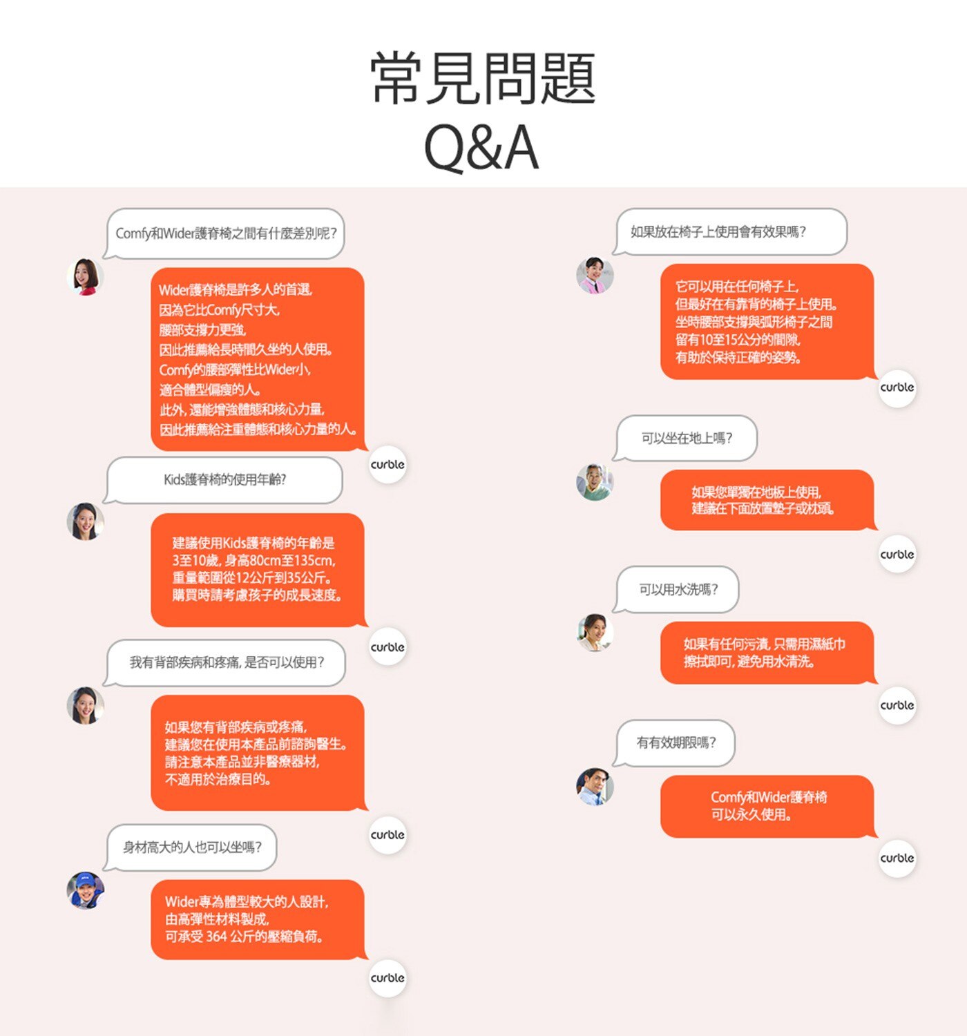 Curble 護脊椅 薄荷綠，高彈力支撐腰部、最大可承受364kg，運用槓桿原理、自然推動脊柱、形成正確姿勢，透氣孔洞系統、溫度平穩流通、長時間保持涼爽，減少腰部壓力。