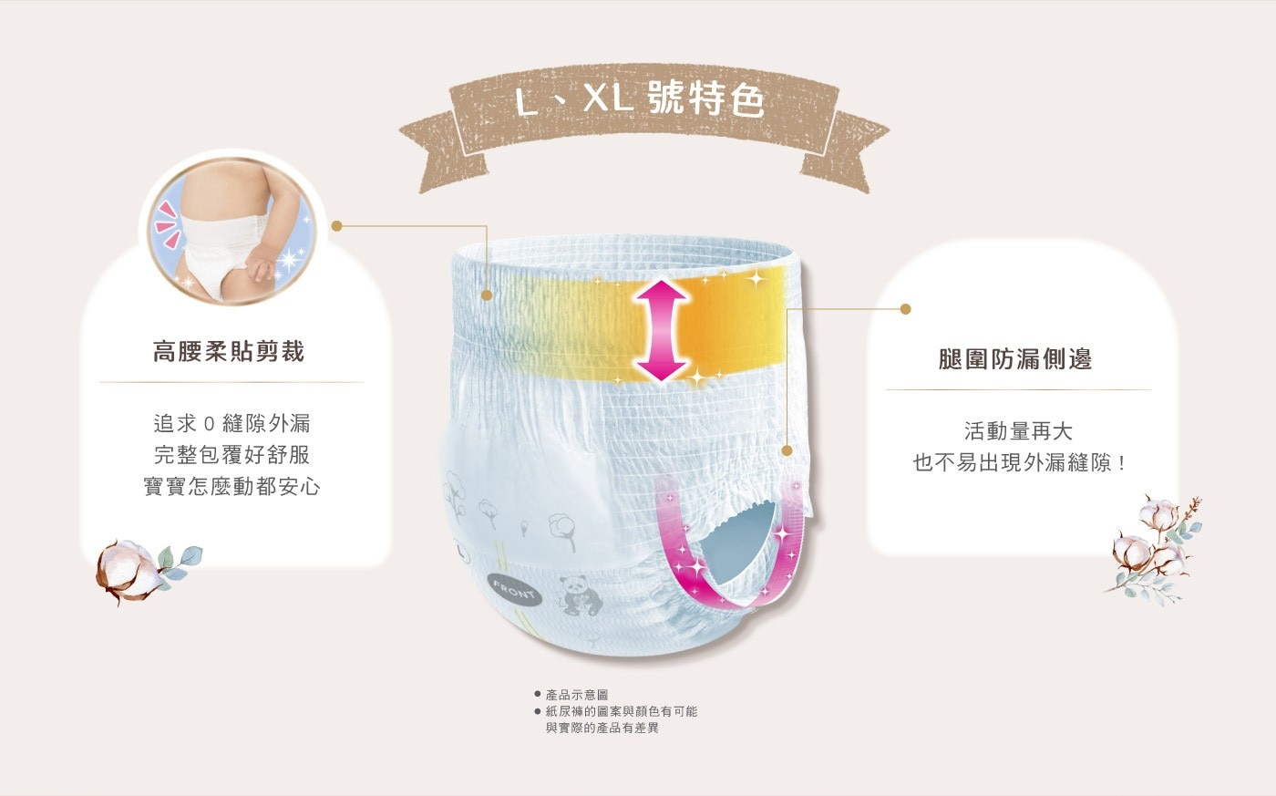 Natural Moony 日本頂級版紙尿褲 褲型為新生肌膚帶來世界最高水平的安全性