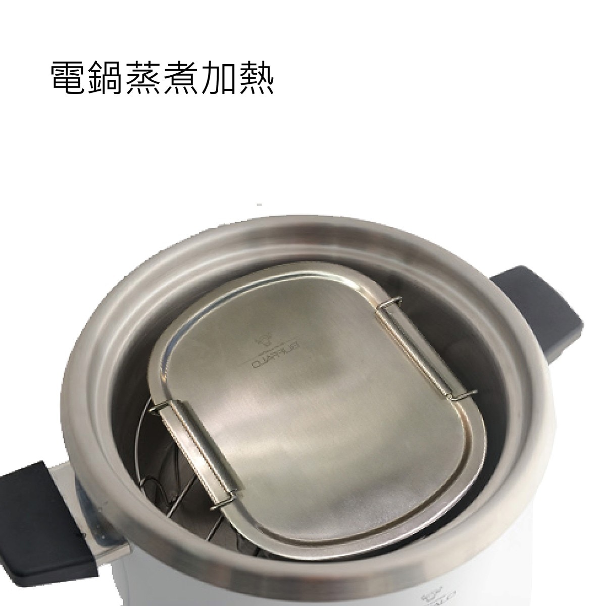 BUFFALO,不鏽鋼便當盒2件組容,量:900毫升/件,可電鍋蒸煮加熱.