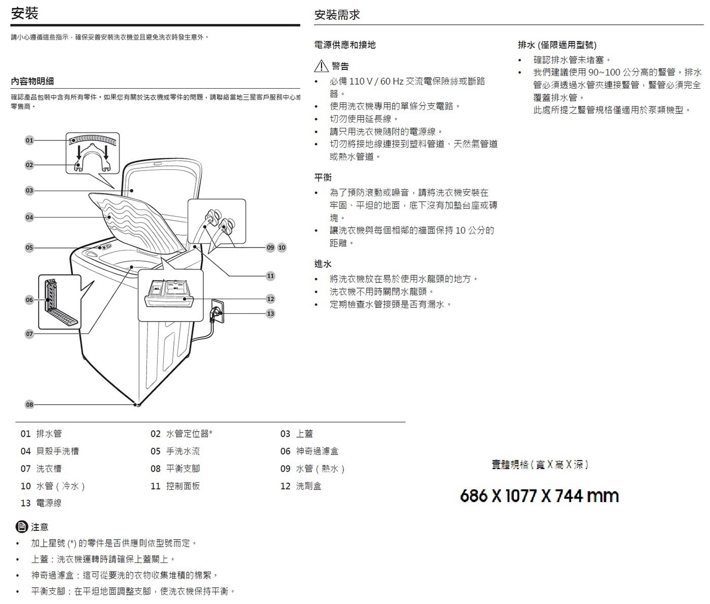 SAMSUNG 三星 WA20R智慧觸控洗衣機20公斤 WA20R8700GV/TW，20 KG 超大容量. 超大容量. 超大容量，一次洗淨所有衣物，讓洗衣變得輕鬆省時，為生活品質加分。