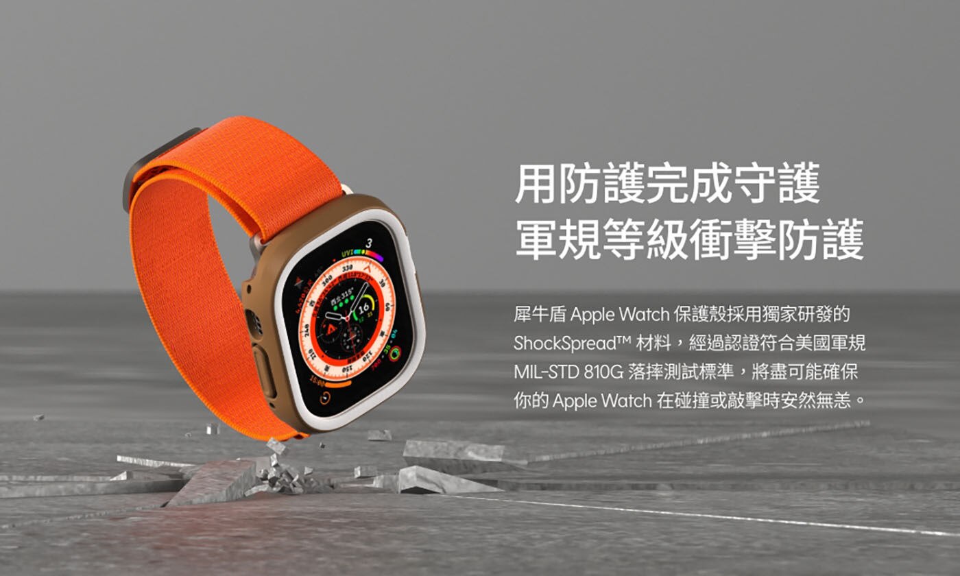 犀牛盾 Apple Watch Series SE2/SE/6/5/4共用 40mm 保護殼+飾條用防護完成守護軍規等級