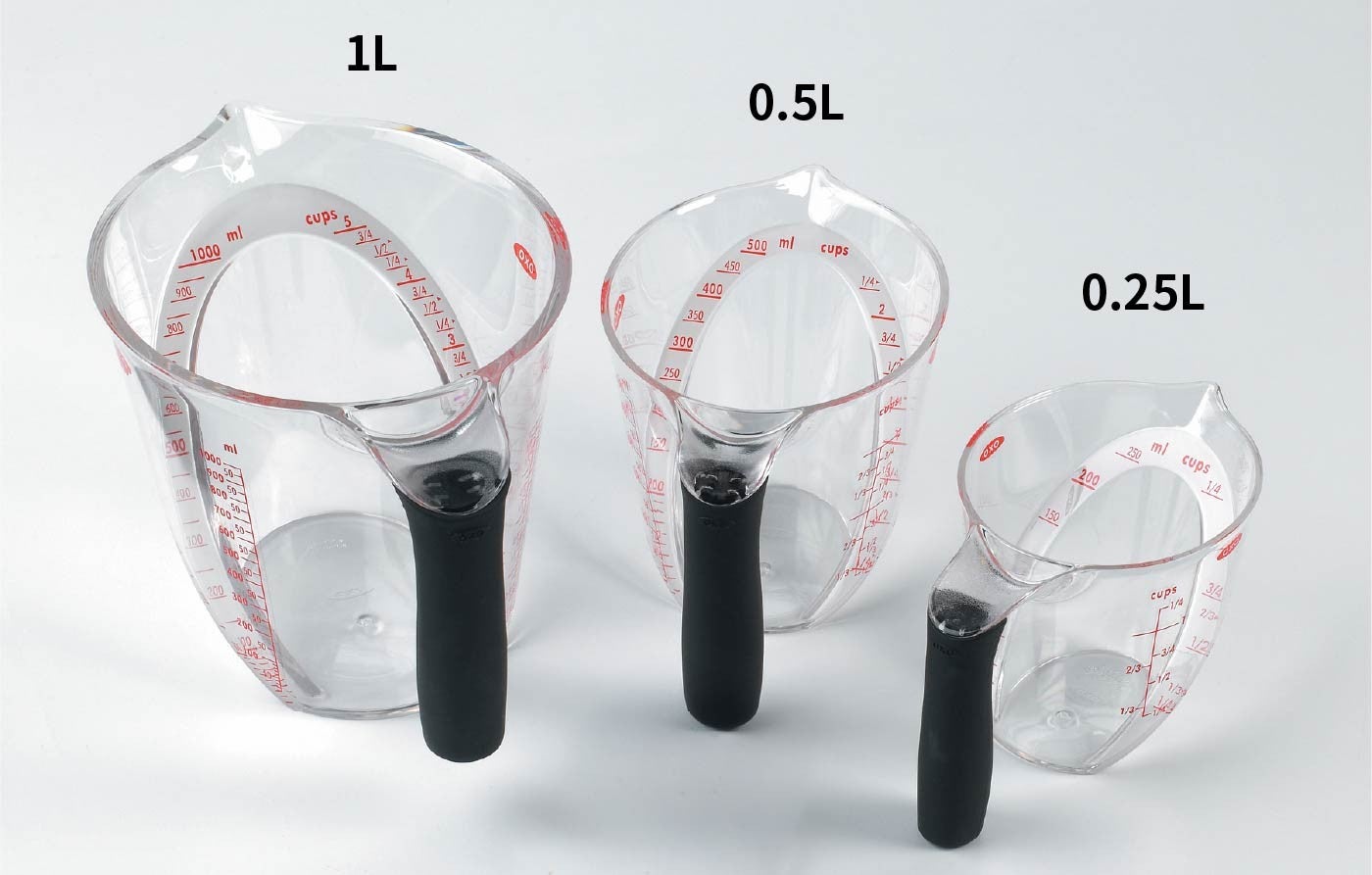 OXO TRITAN MEASURING CUP 單耳塑膠輕鬆看量杯 3 件組