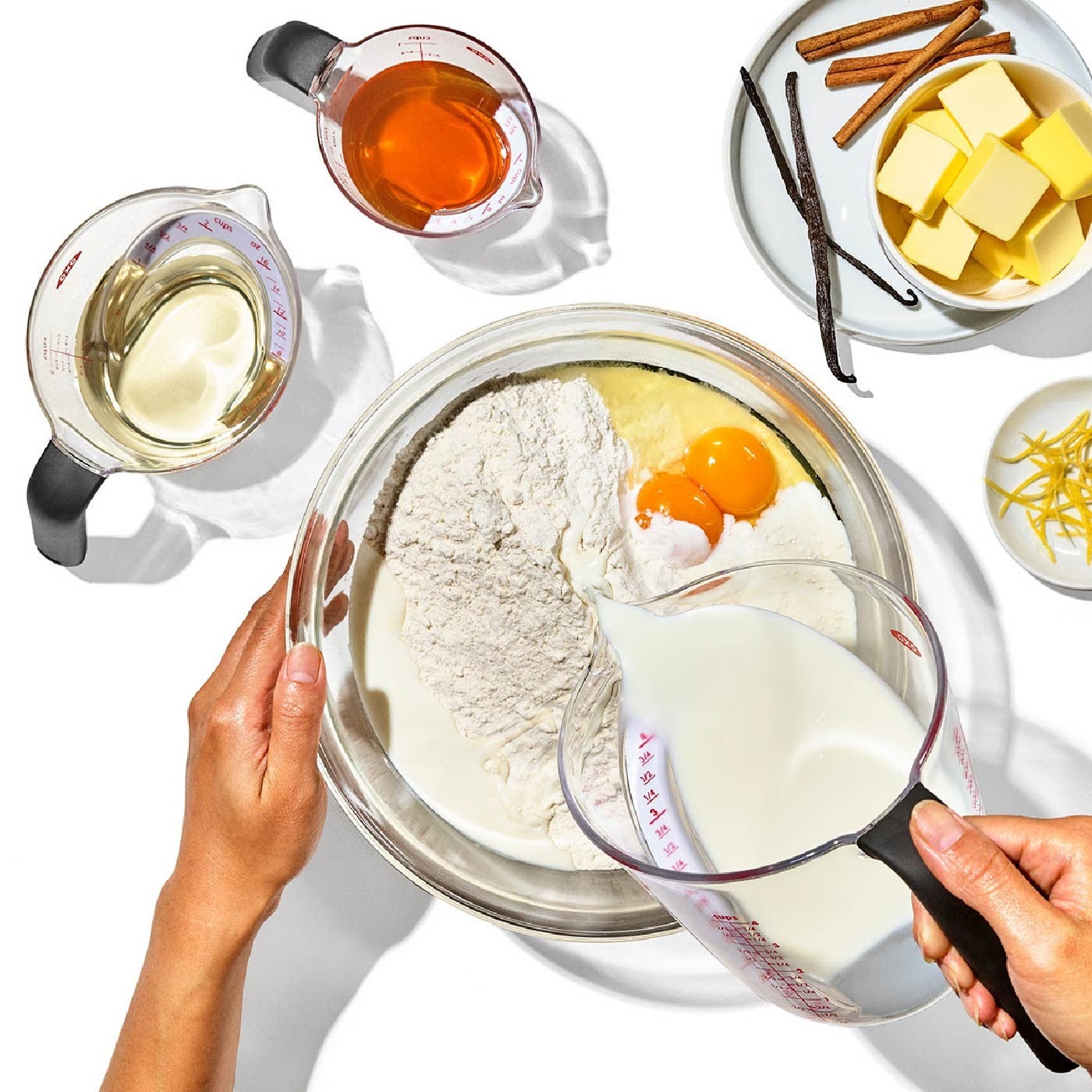 OXO TRITAN MEASURING CUP 單耳塑膠輕鬆看量杯 3 件組