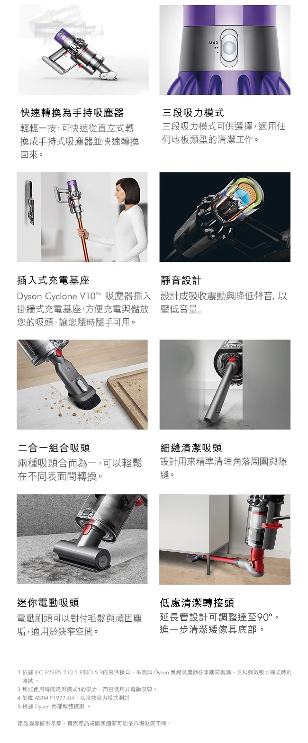 DYSON 戴森手提無線吸塵器V10 FLUFFY EXTRA，搭載Dyson V10 數位馬達，強勁吸力吸除隱藏塵垢，持續、強大的吸力深入清理您的家。