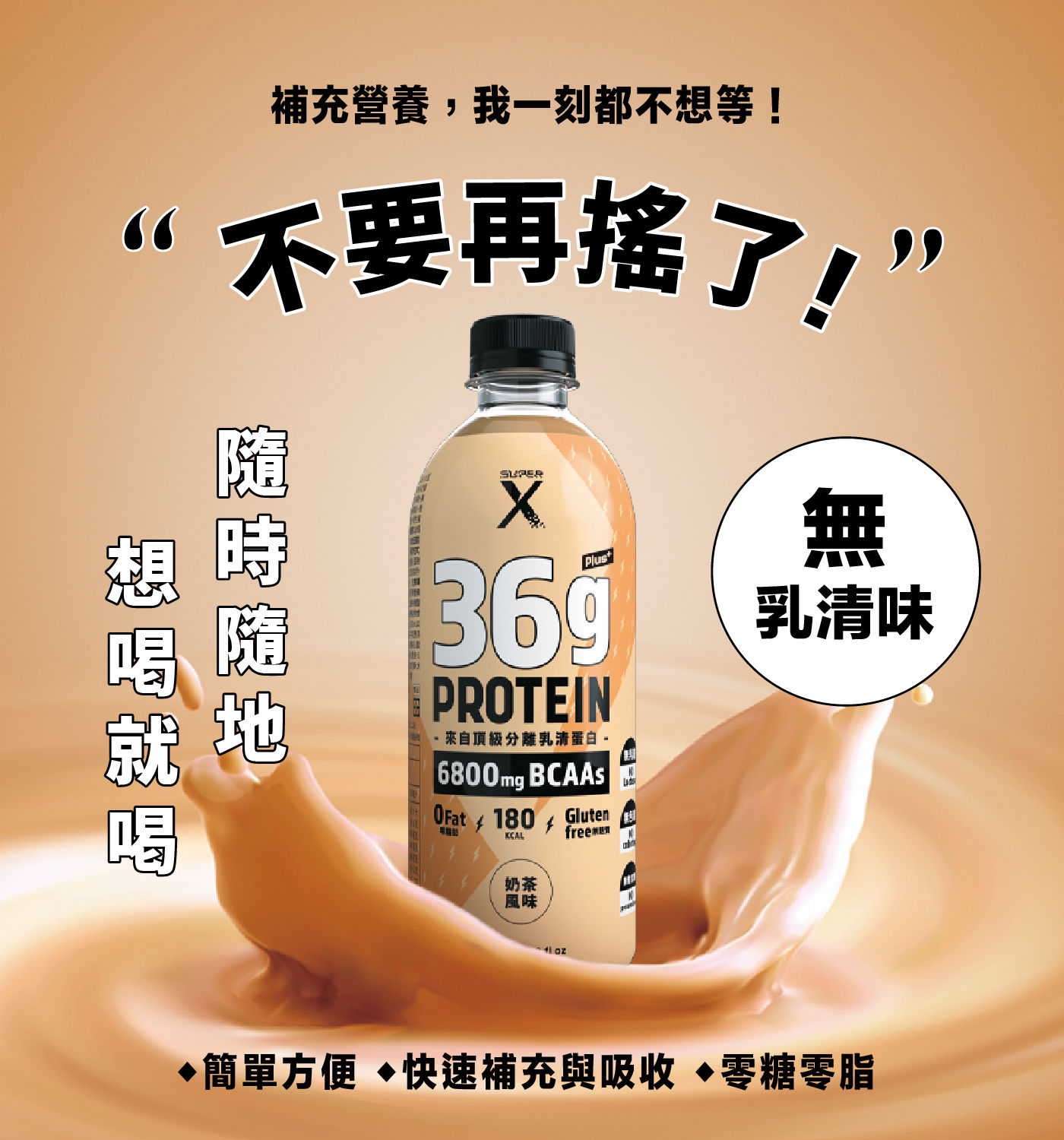 Super X 頂級分離乳清蛋白飲 Plus 奶茶風味 450毫升 X 24入