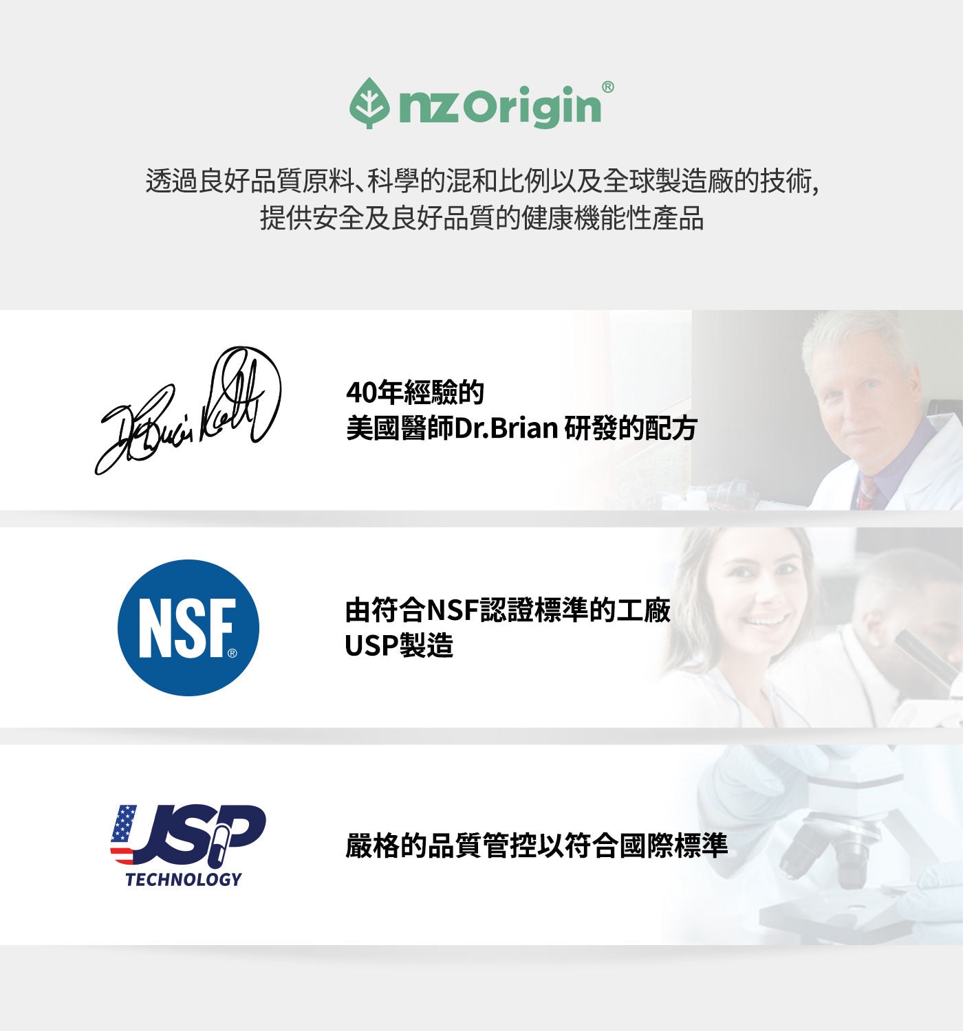 Nz Origin 綠唇貽貝萃取膠囊 60粒，透過良好品質原料、科學的混合比例以及全球製造廠的技術，提供安全及良好品質的健康機能性產品。40年經驗的美國醫師Dr. Brian研發的配方
