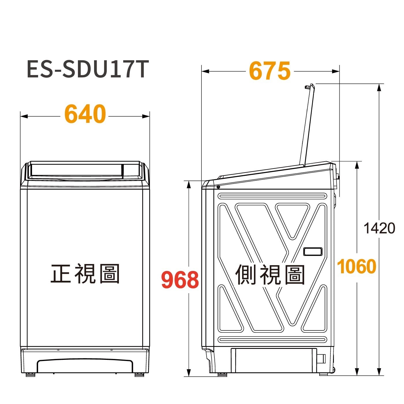 SHARP夏普17公斤超震波變頻洗衣機ES-SDU17T，超震波洗衣科技深入纖維不傷衣物，自動槽洗淨，徹底清除夾層中的殘留泡沫、洗劑及污垢。全景式強化玻璃省力緩降上蓋，開閉輕鬆安全。