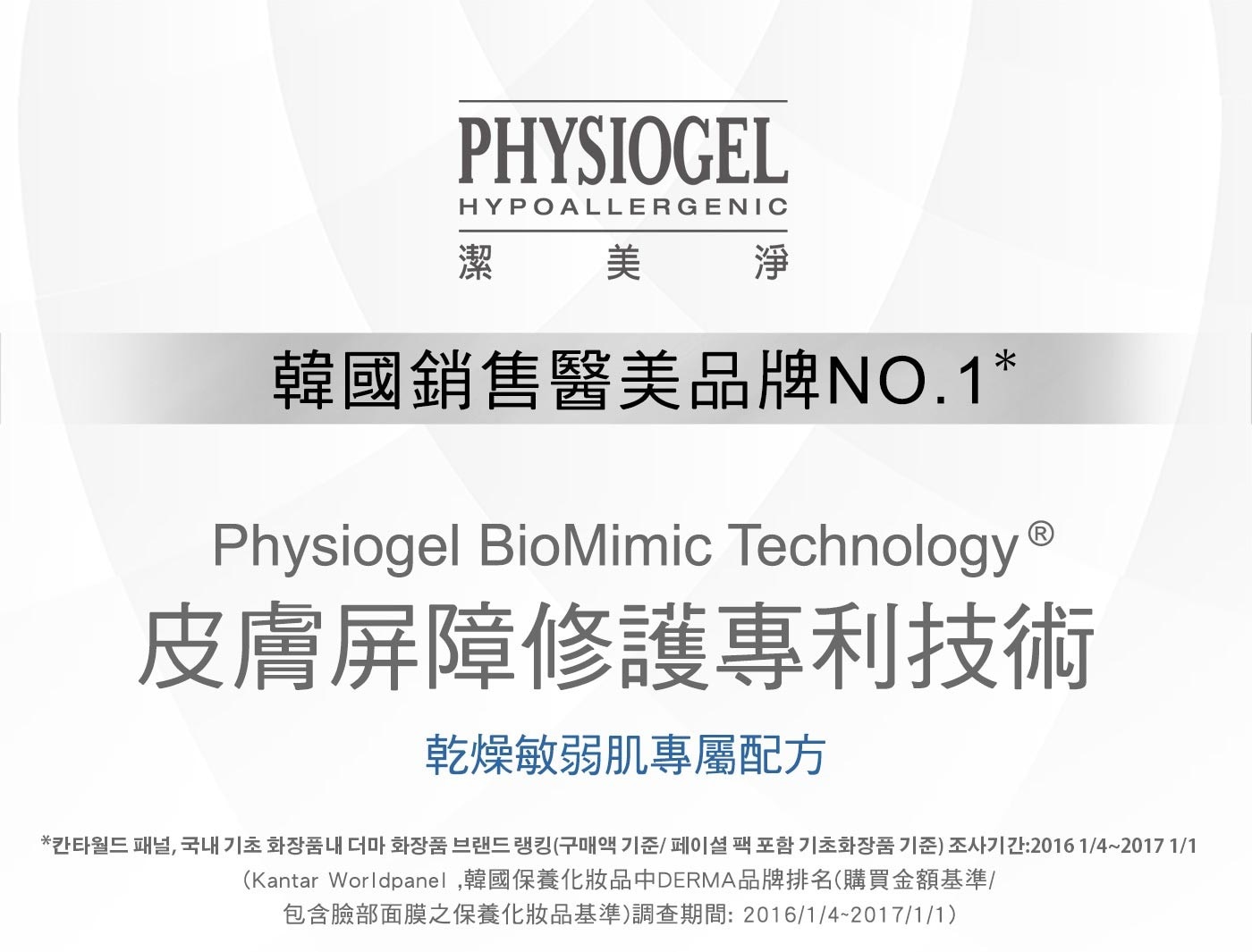 PHYSIOGEL 潔美淨潔膚凝露專為乾燥敏感性肌膚設計的潔膚凝露，質地溫和，無皂鹼溫和潔淨肌膚，平衡肌膚pH值，使用後，肌膚不緊繃、不乾澀嬰兒、兒童及成人皆適用。