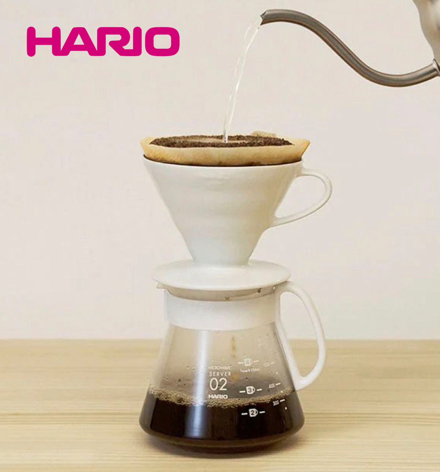 Hario V60手沖咖啡套組含玻璃杯 美味咖啡