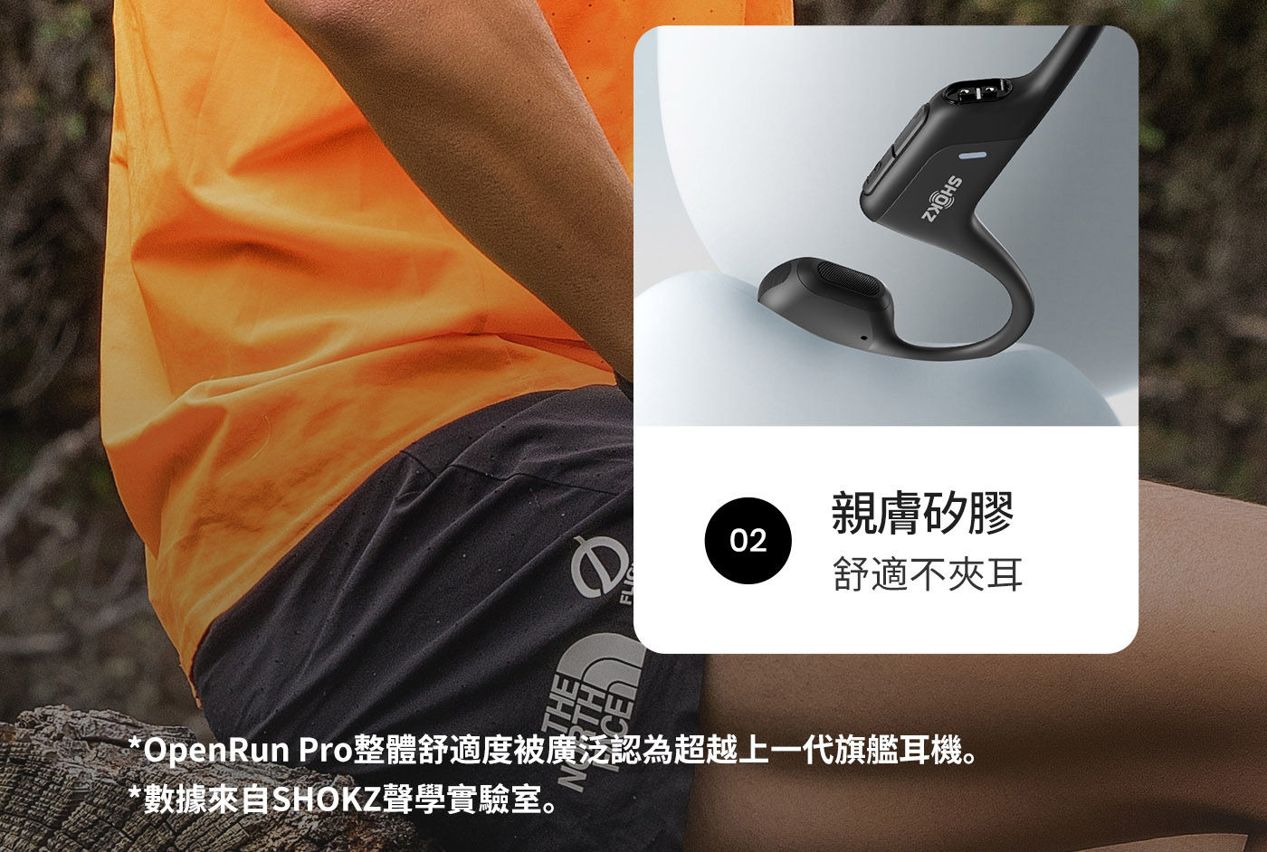 SHOKZ OPENRUN PRO S810 骨傳導藍牙運動耳機親膚矽膠舒適不夾耳