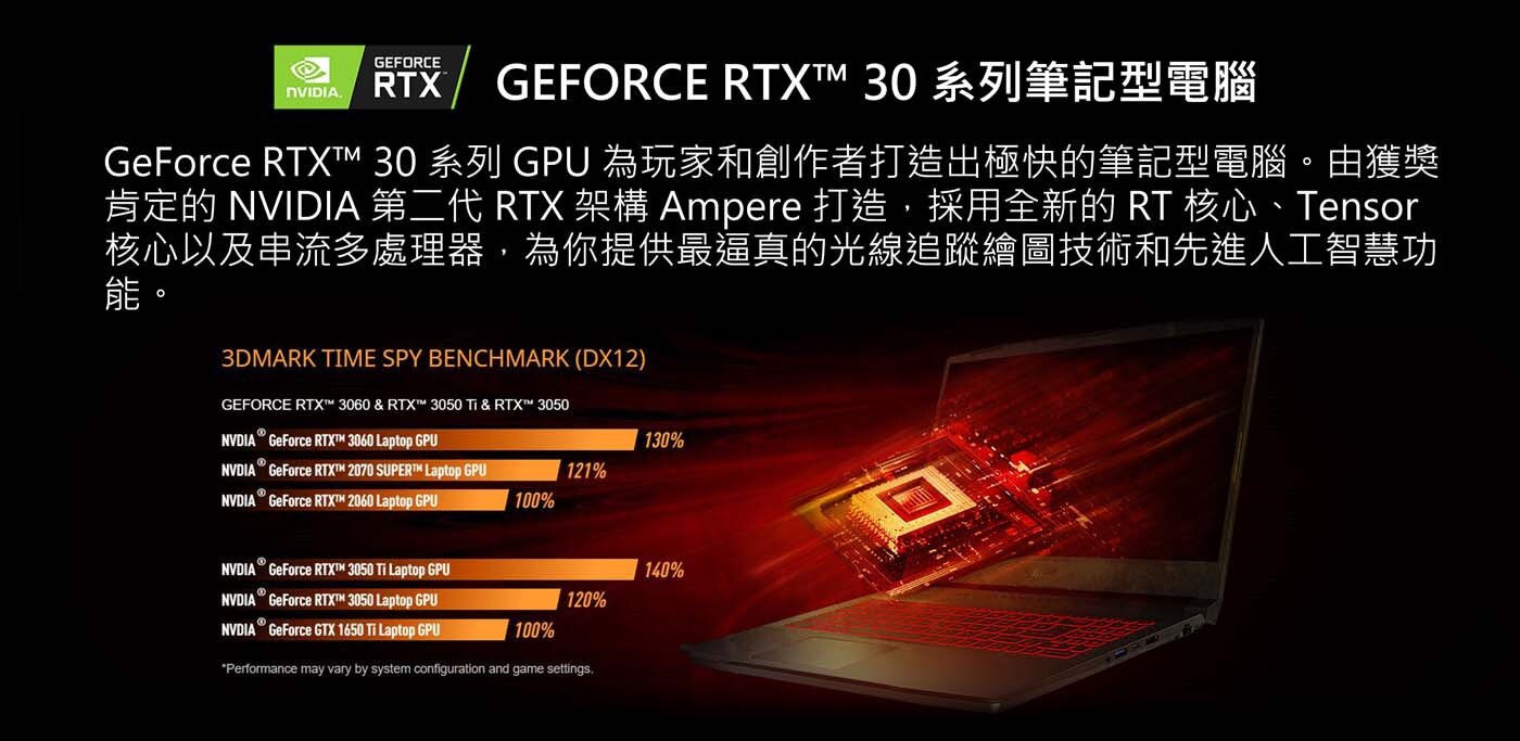 微星 GF63 Thin 15.6吋 電競筆電 11UC-826TW GEFORCE RTX 30 GPU
