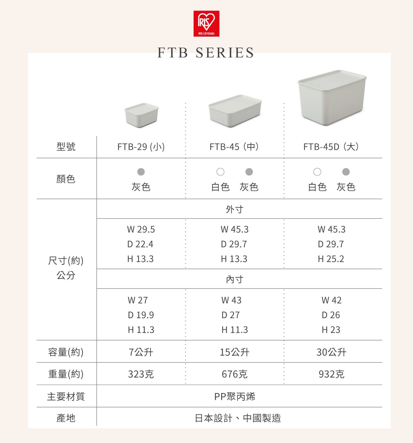 IRIS OHYAMA 附蓋可堆疊收納盒15公升，可水洗能常保清潔，家中的任何場所都適用