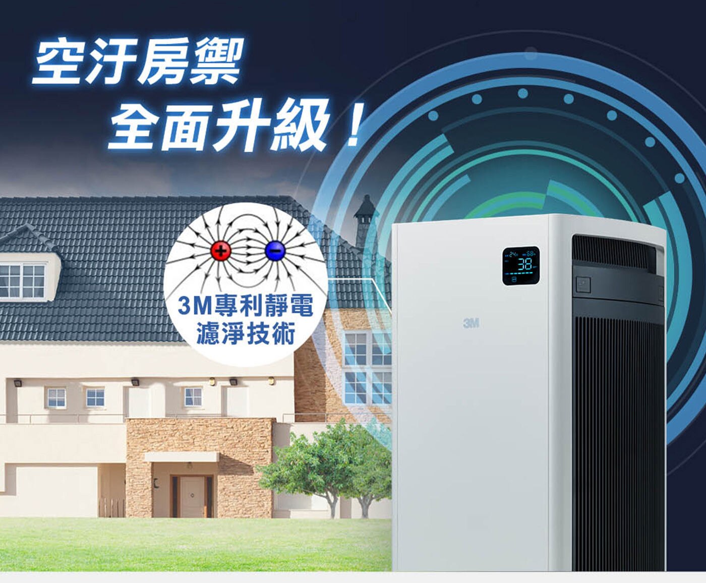 3M 全效型空氣清淨機 空汙防禦