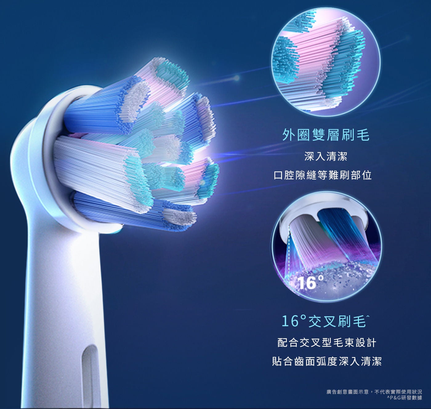 歐樂B iO微震清潔刷頭 深入清潔口腔縫隙等難刷部位