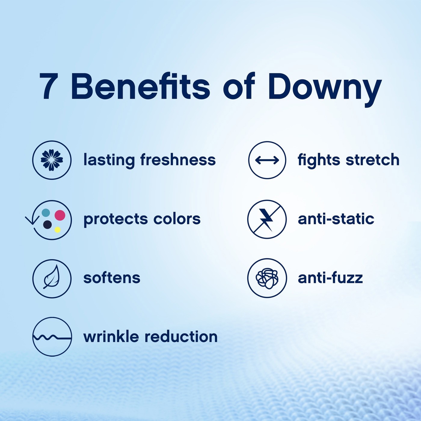 Downy 超濃縮衣物柔軟精 7個好處