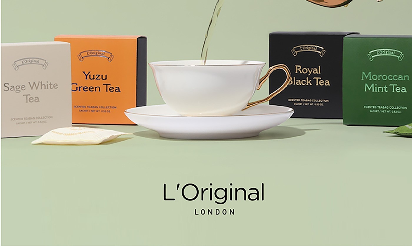 L'Original 英式下午茶香氛四入組隨行攜帶曼妙芬芳精巧設計豐富質感皇家紅茶/摩洛哥薄荷茶/鼠尾草白茶/柚子綠茶