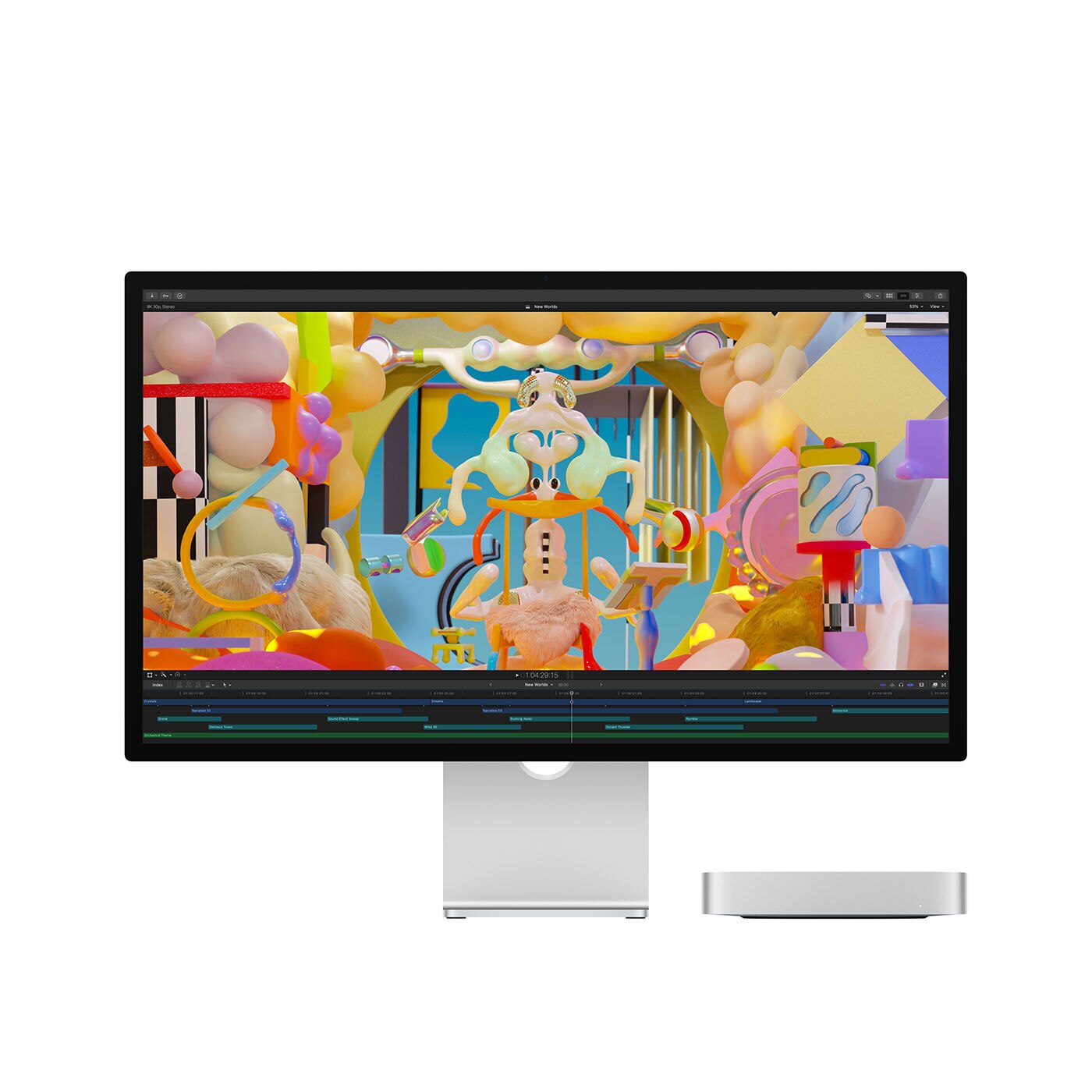Apple Mac mini Apple M2 晶片配備8 核心CPU 10 核心GPU 8GB 256G...