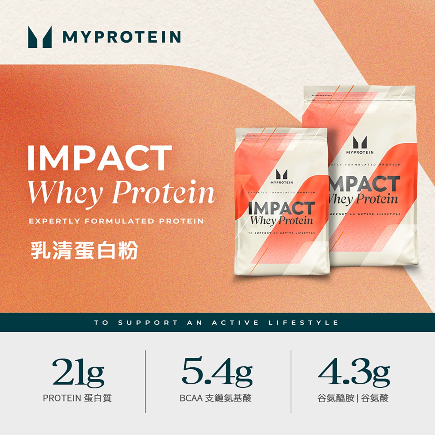 Myprotein 濃縮乳清蛋白粉 2.5公斤 英式奶茶風味歐洲低運動補給品牌