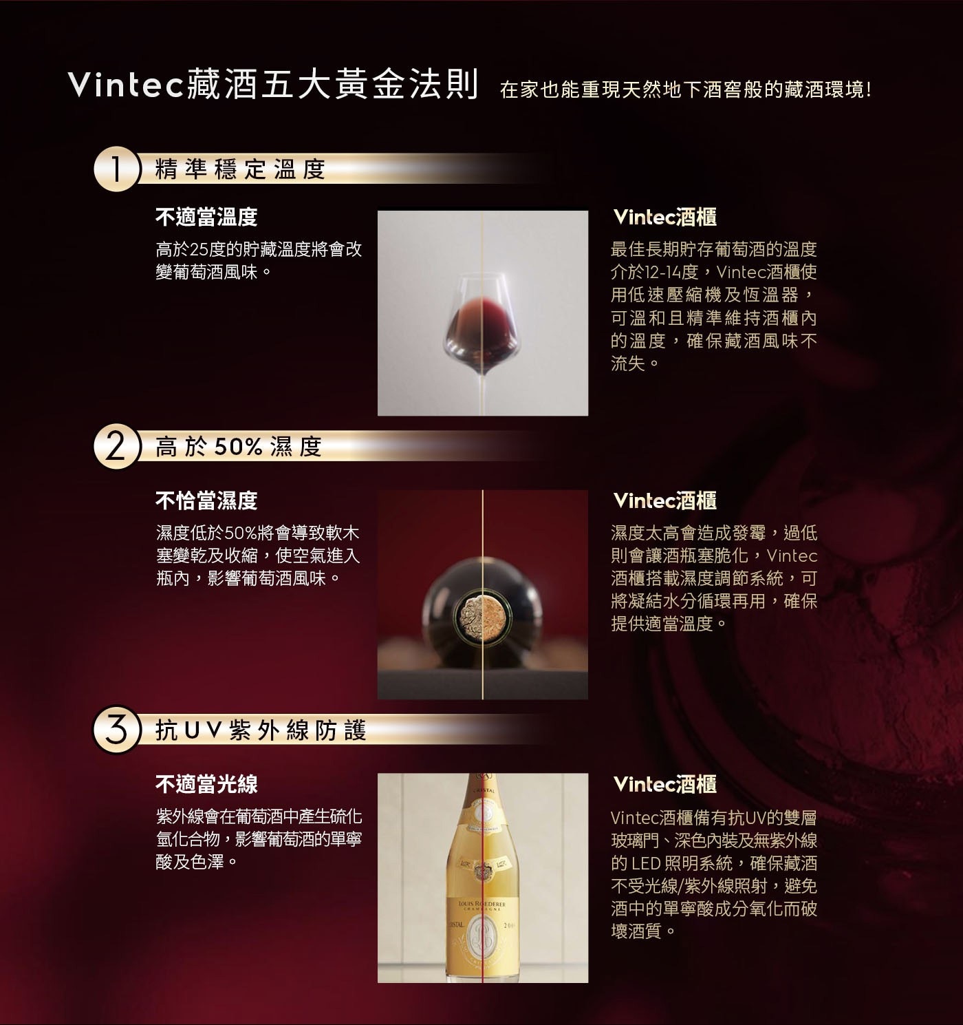 Vintec 獨立式單溫紅酒櫃 35瓶 VWS035SBA-XOENO by Vintec 是 Vintec 開發的虛擬酒櫃管理應用程式和個人侍酒師，由 Vivino 提供技術支援