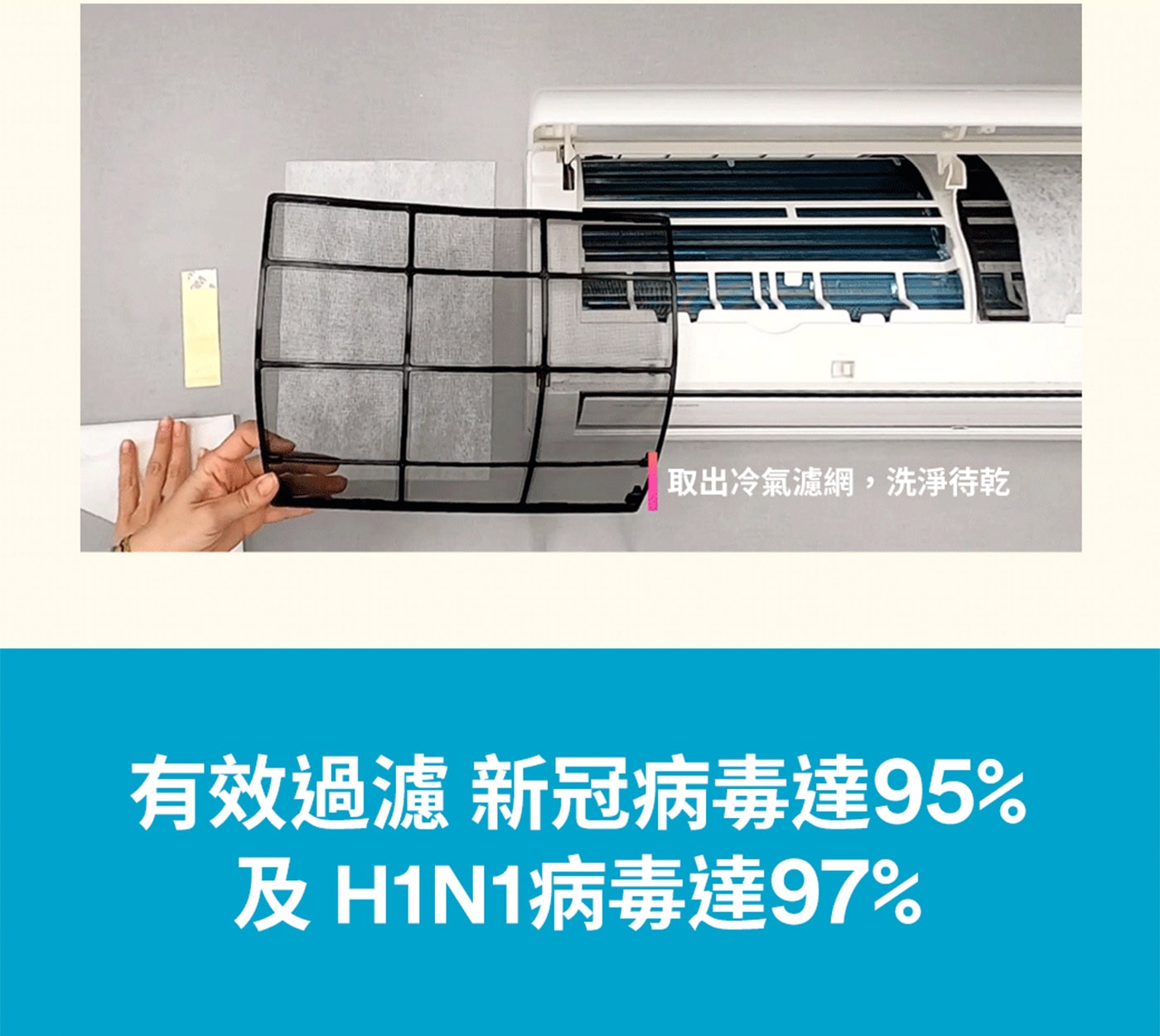 3M 淨呼吸 專業級捲筒式靜電空氣濾網 9809-LRTC 38公分 X 450公分有效過濾新冠病毒達95%及H1N1病毒達97%