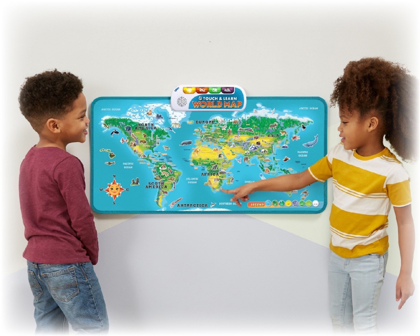 LeapFrog 觸控互動地圖透過地圖鼓勵孩子們在整個地圖探索培養世界觀