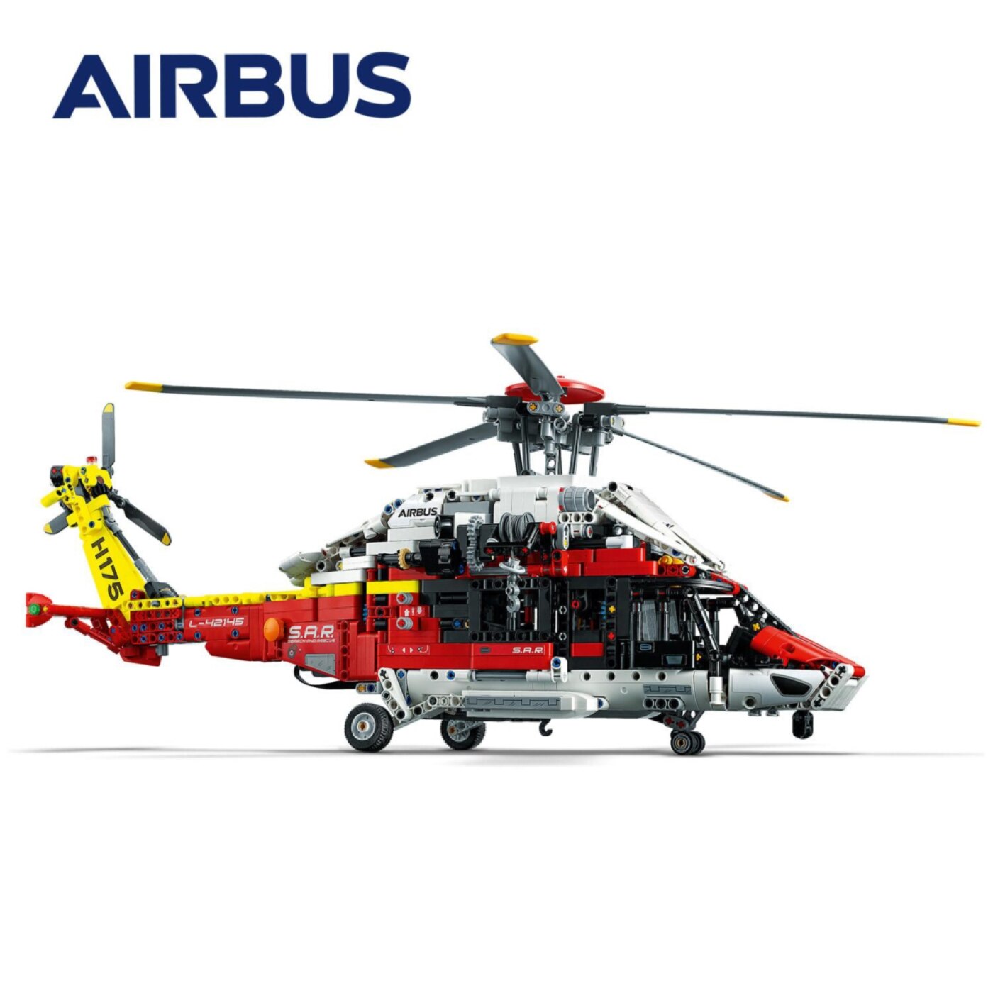 LEGO 科技系列 救援直升機，探索讓直升機運轉的各種功能，機械動力特色包括旋翼與著陸裝置，具備掀式駕駛艙門以及乘座拉門。