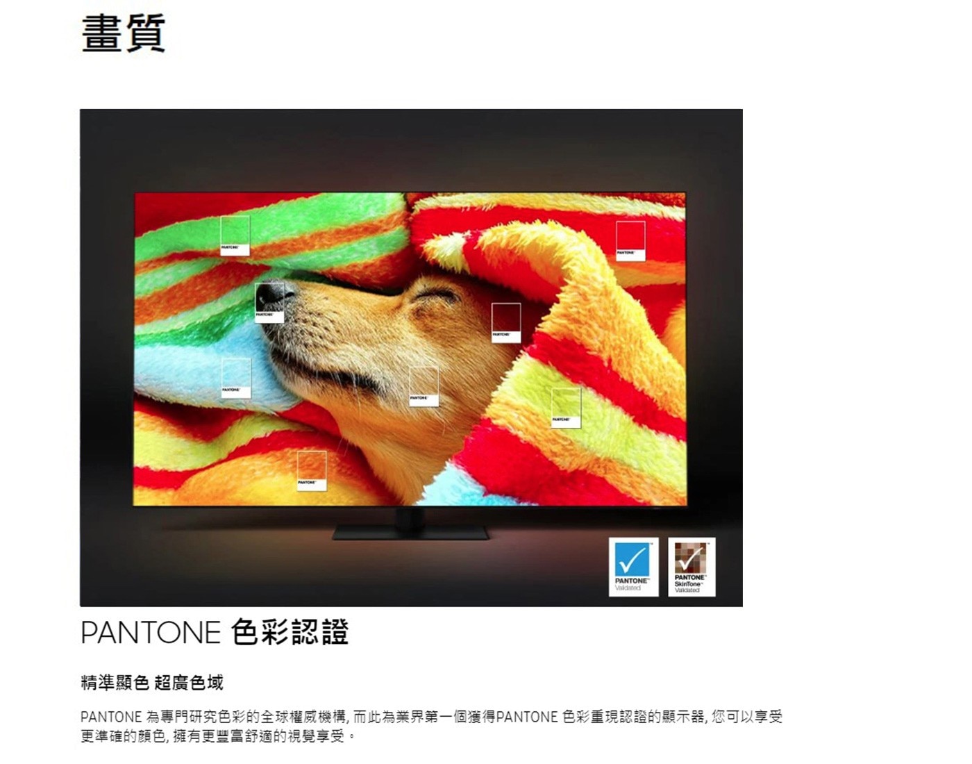 Samsung 55吋 4K QLED 電視 QA55Q80CAXXZW精準顯色PANTONE色彩認證超廣色域