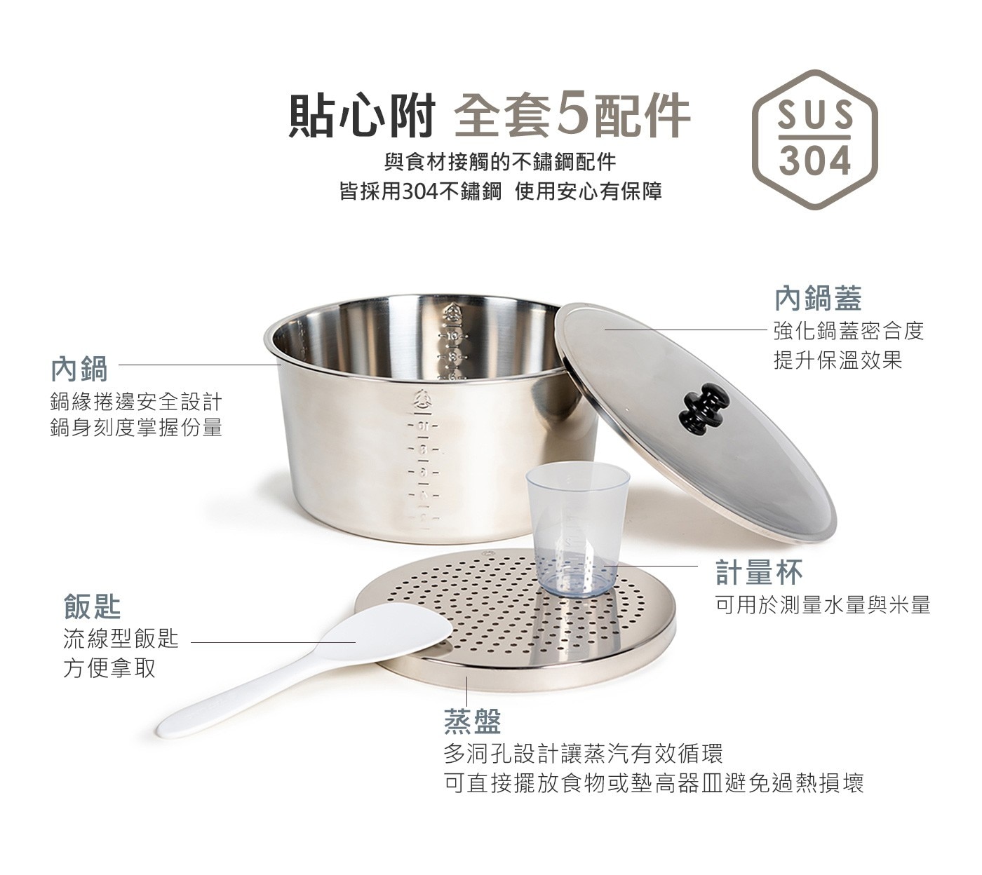 大同 全不鏽鋼電鍋 TAC-11C-M 雙重被覆電源線，安全保護，獨立保溫開關，輕鬆自由切換，蒸煮滷燉一鍋料理，一鍵操作免顧爐火。