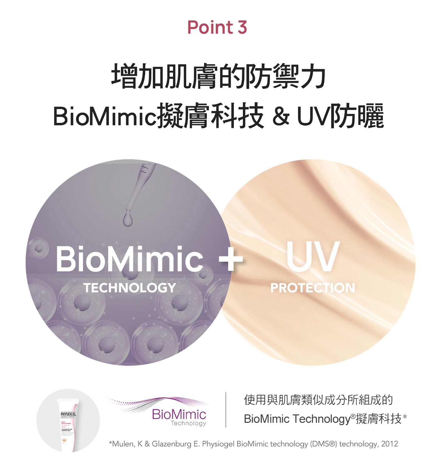 PHYSIOGEL 潔美淨 層脂質 AI 輕透潤色防曬霜，打造健康亮顏肌，化妝前皮膚紋理修正，添加PEA科研配方，舒緩因乾燥引起的肌膚癢。