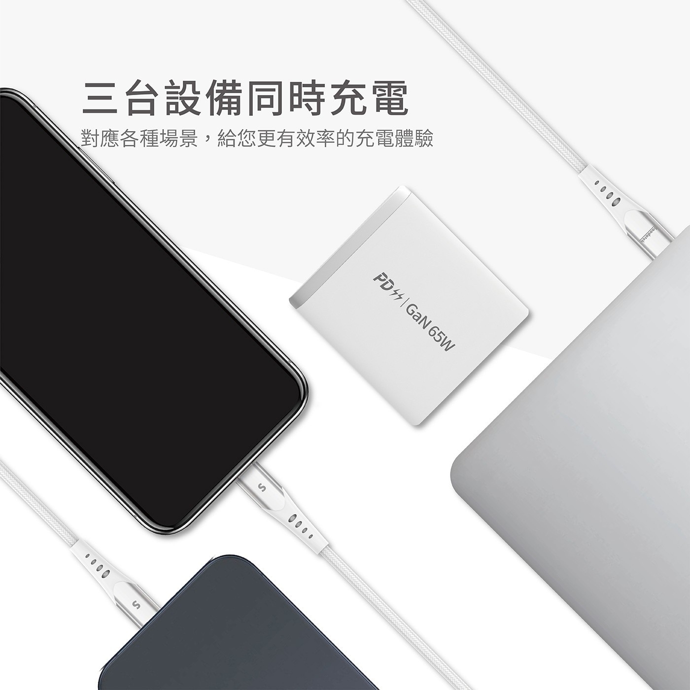 Soodatek GaN PD 65W 氮化鎵高速充電 USB-C 套裝