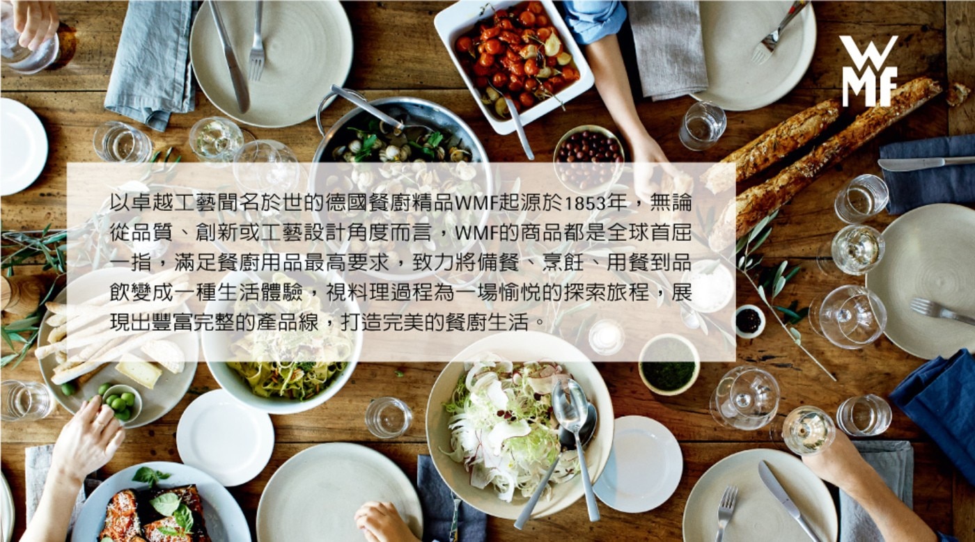 WMF Profi Resist 耐磨深煎鍋 28公分，擁有高級且堅固的不鏽鋼凸出網格，加上不沾塗層表面，非常適合煎牛排或快速煎炒。