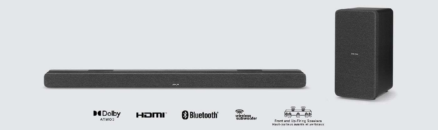 Denon 3.1.2 聲道 Soundbar 重低音組合 DHT-S517