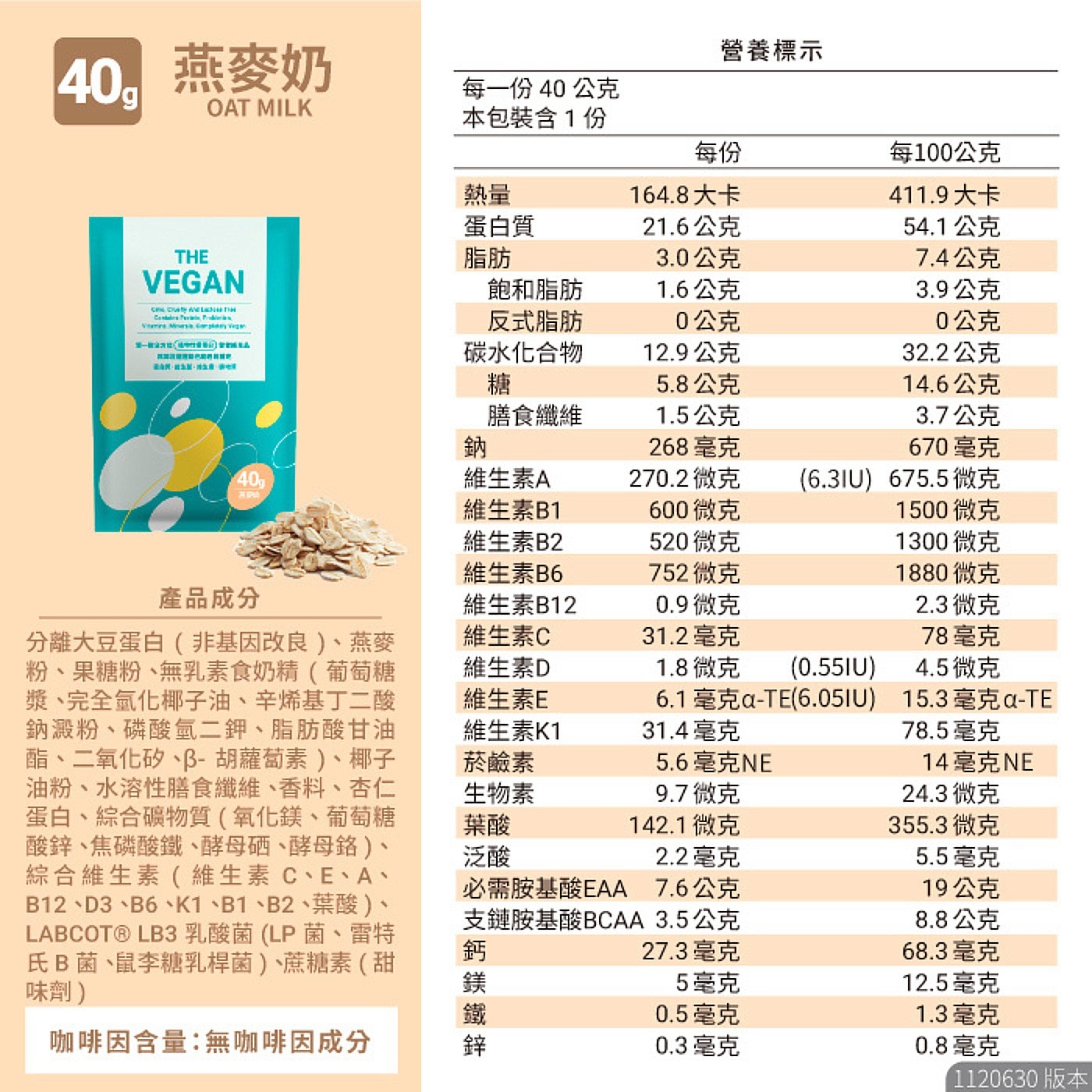 樂維根 優蛋白隨身包 40公克 X 60入 (紅茶豆漿/燕麥奶/台灣芝麻)
