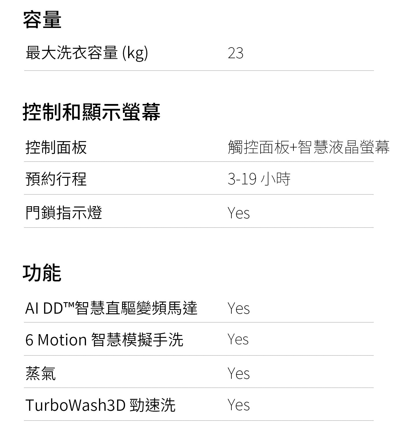 LG 23公斤 直立式洗衣機 WT-VD23HB