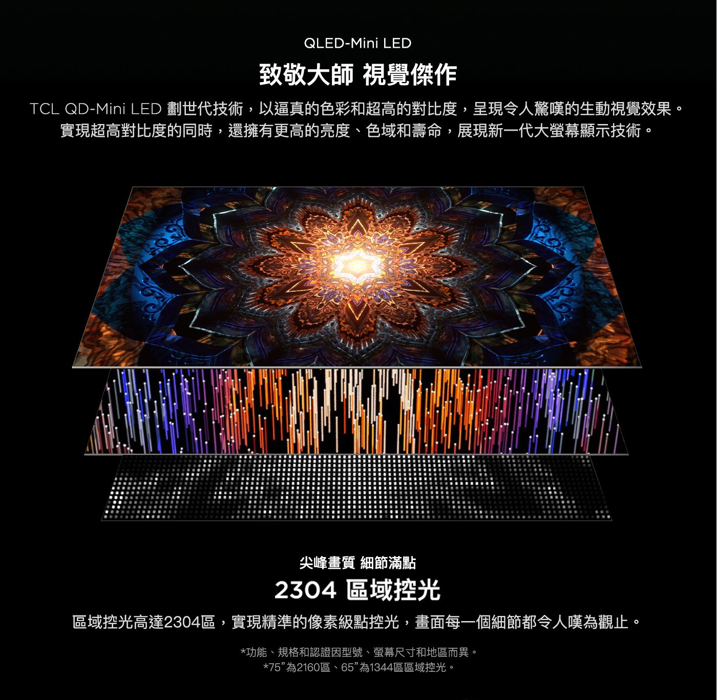TCL 65吋 4K QD-Mini LED Google TV 量子智能連網液晶顯示器 不含視訊盒 65C858