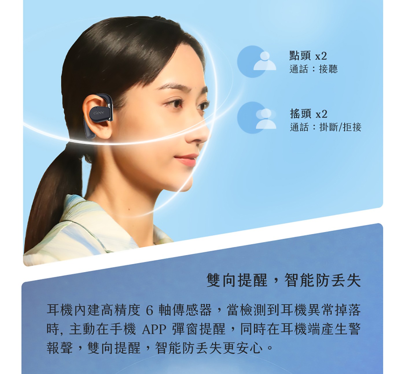 Cleer ARC II 開放式真無線藍牙耳機 (音樂版)，LE Audio低功耗音訊，最新藍牙5.3，最新音頻連線技術，低音澎湃，震撼爽聽。