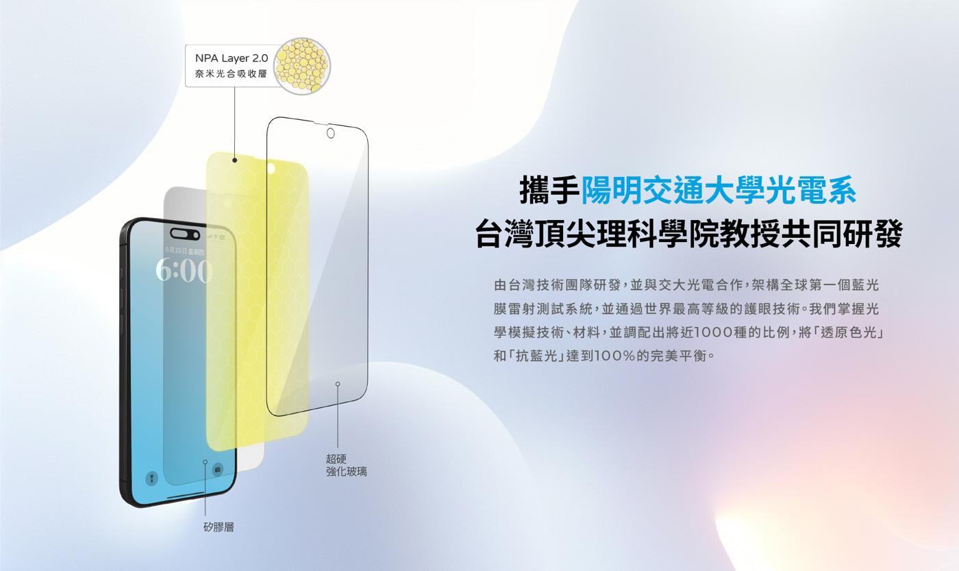 Simmpo TÜV AR抗藍光簡單貼2入組 