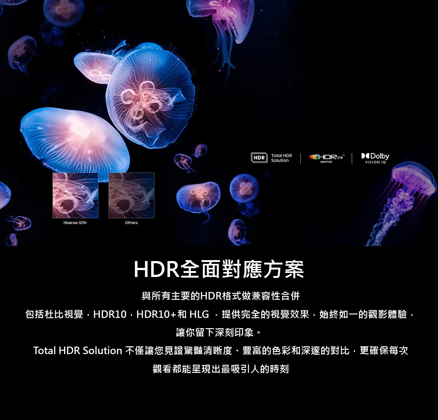 Hisense 75吋4K 144Hz HSR240 全陣列 QLED 量子點杜比影音雙認證 VIDDA 智慧連網顯示器 75Q7N WiFi無線雙頻或藍牙無線投屏大螢幕鏡射AirPlay2/Chromecast/Miracast/DLNA同步分享影音