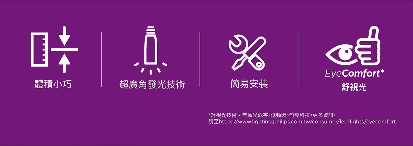 飛利浦 LED Stick 雪糕燈泡 11W 真彩版 8入，高演色性還原色彩CRI ≥ 90